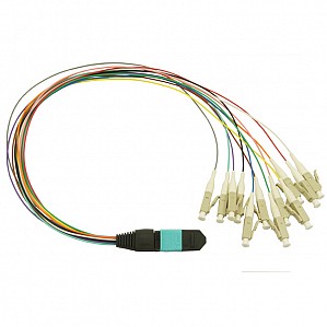 12F MTP/MPO-LC 10 GB OM3 0,9 mm-es kiszellőztető patch kábel