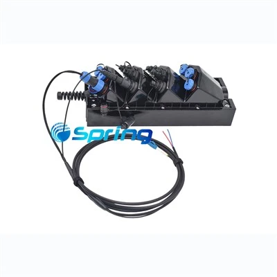 12 optikai/elektromos hibrid MST SuperTap patch kábelekkel Fiber + 2tűs elektromos tápkábel